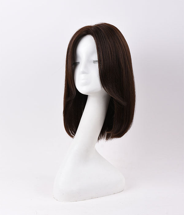 Rebecca Beginner Friendly Straight Bob Wigs Coffee Color Wigs Natural Looking