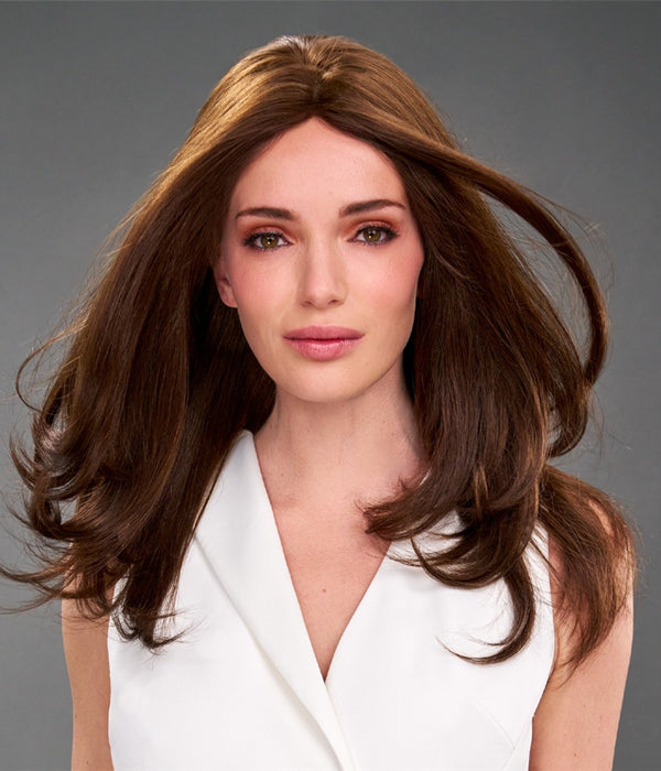 Rebecca Brown Color Silk Top Wigs 100% Human Hair Lace Front Wig With Layers