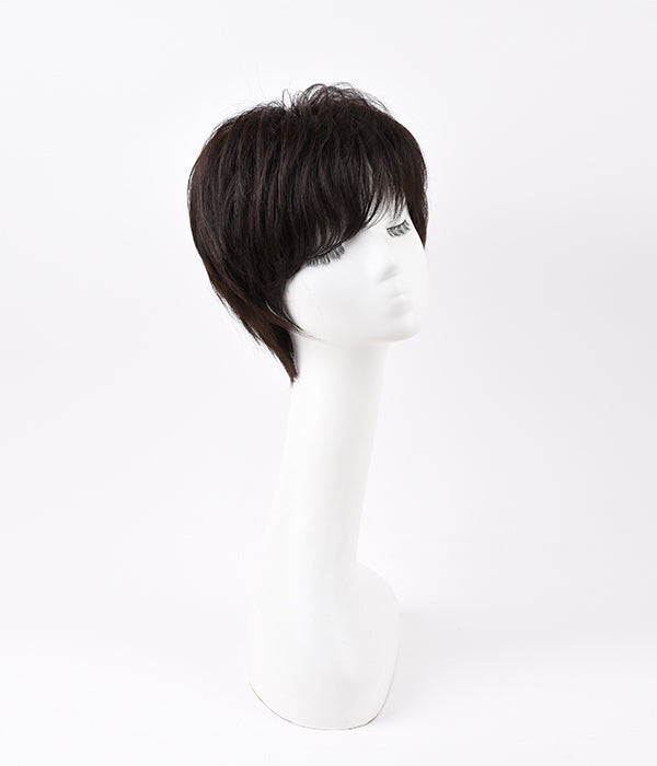 Rebecca Dark Brown Short Pixie Cut Wigs 150% Density Fully Hand-tied For Ladies