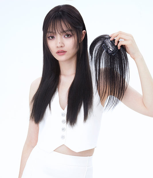 Rebecca Fashion 3D Air Fringe Hair Toppers Quick Installation In 3 Seconds Beginner Friendly