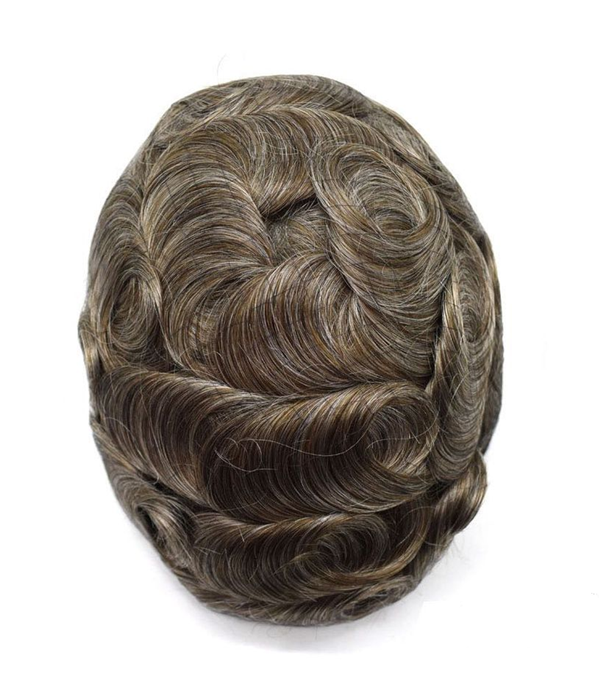 Rebecca Single-Knotted Mirage Toupee For Men 0.02-0.04MM Full Super Thin Skin Base