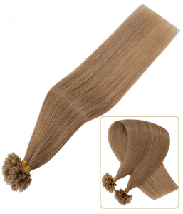 Rebecca Hair U Tips Hair Extension 100% Real Human Hair Pure Color Straight Hair 50 Strands