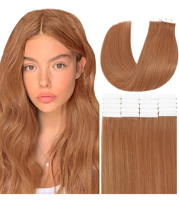 Rebecca High Quality Tape In Hair Extensions 20Pcs Straight Virgin Human Hair- #30