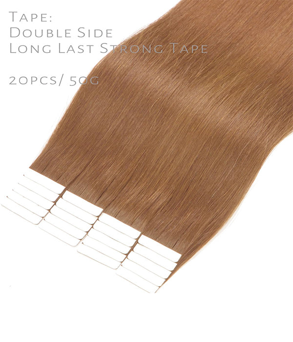 Rebecca High Quality Tape In Hair Extensions 20Pcs Straight Virgin Human Hair- #30