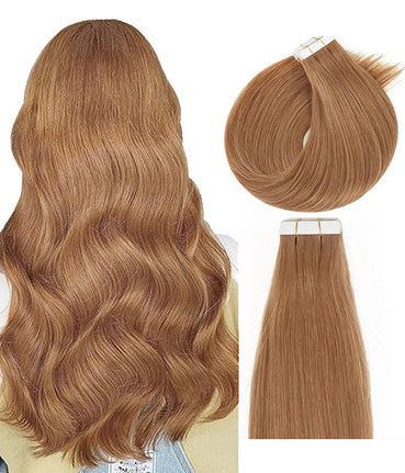 Rebecca High Quality Tape In Hair Extensions 20Pcs Straight Virgin Human Hair- #30