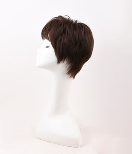 Rebecca New Fashion Pixie Cut Short Wigs #2 Dark Brown Lace Wigs Online Sale