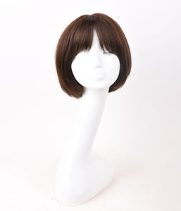 Rebecca Ready Go Short Bob Wigs Natural Color 100% Full Lace Human Hair Wig