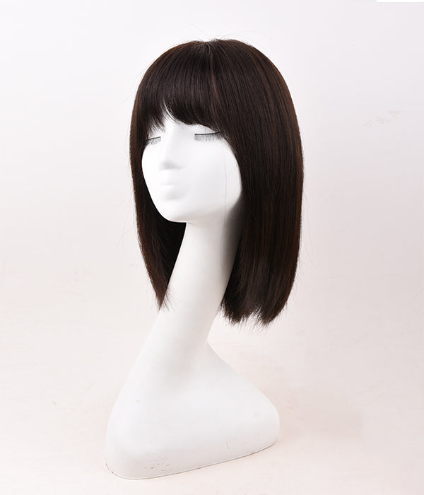 Rebecca Short Bob Wigs Glueless 100% Human Hair Full Lace Wigs Natural Color