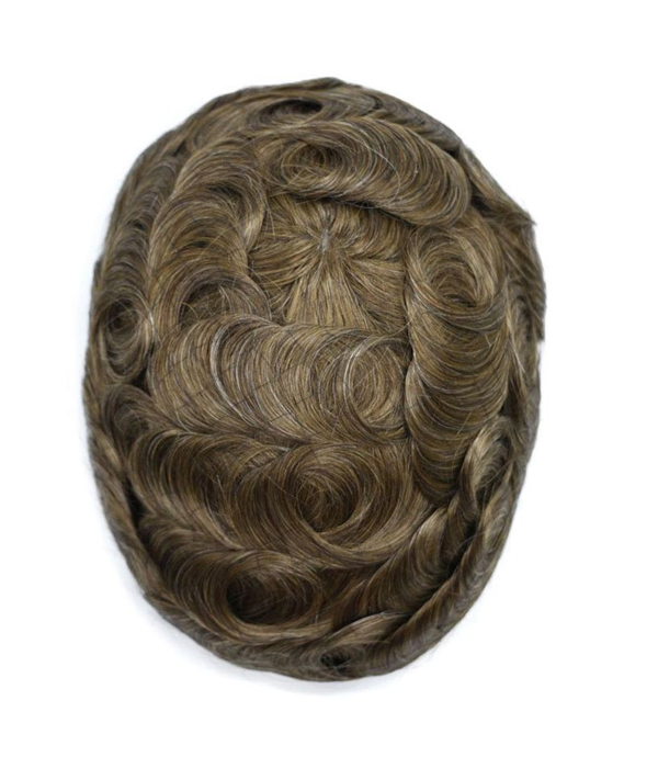 Rebecca Single-Knotted Mirage Toupee For Men 0.02-0.04MM Full Super Thin Skin Base