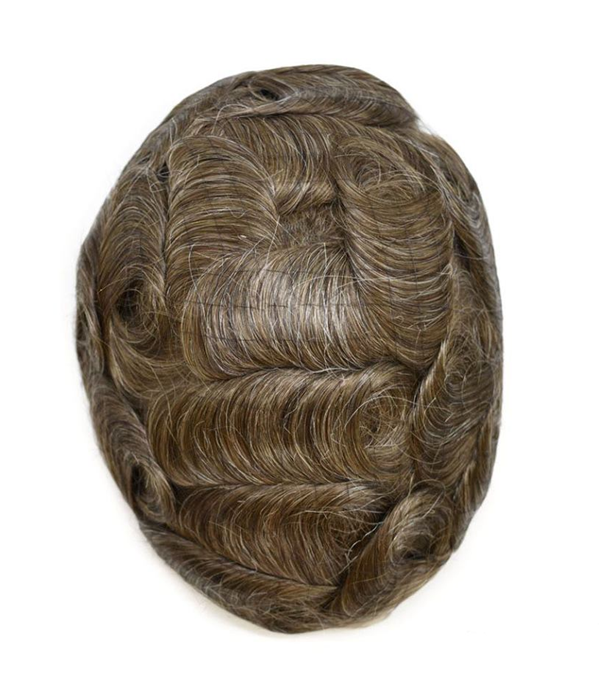 Rebecca Single-Knotted Mirage Toupee For Men 0.02-0.04MM Full Super Thin Skin Base