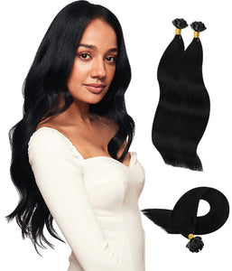 Rebecca Straight Nail U Tip Hair Extensions Remy Human Hair Extension For Women