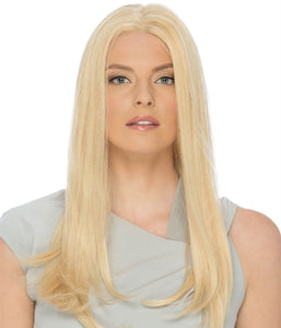 Rebecca #613 Honey Blonde Straight Hair Topper 5.5×5 Mono Top Human Hair Toppers